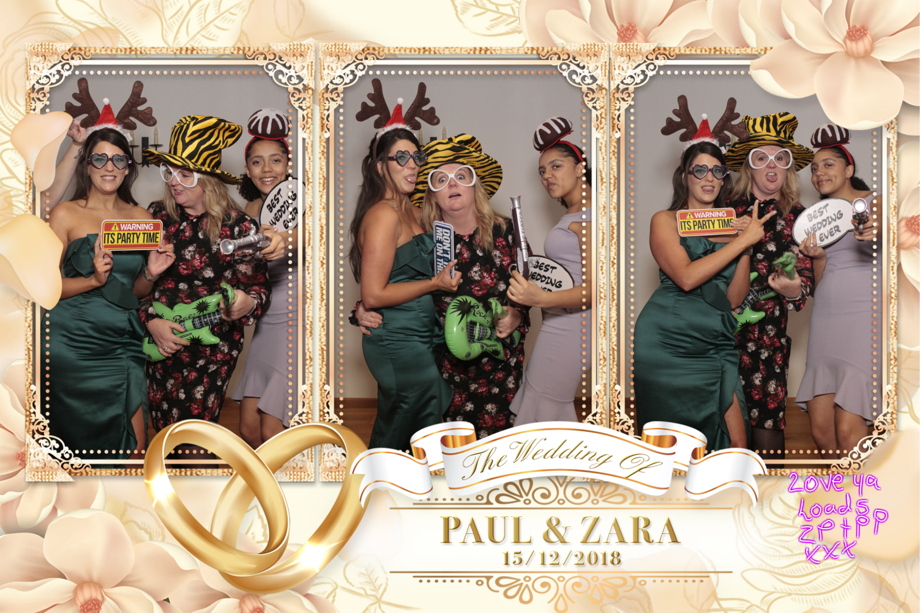Paul & Zara's Wedding | View more photos from the event at gallery.myphotoboothexperience.co.uk/u/MyPhotoBoothExperienceLtd/Paul-Zaras-Wedding